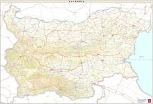 Χάρτης Βουλγαρίας (Ανάγλυφος)