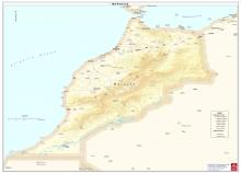 Χάρτης Μαρόκου (Ανάγλυφος)