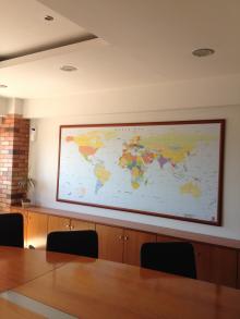 Παγκόσμιος Χάρτης σε κορνίζα