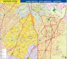 Χάρτης Δάφνης Υμηττού, Αγίου Δημητρίου, Ηλιούπολης 