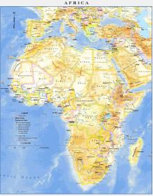 Χάρτης Αφρικής 