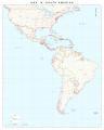 Χάρτης ΗΠΑ & Νότιας Αμερικής