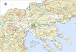 Χάρτης Κεντρικής Μακεδονίας (Λατινικά)